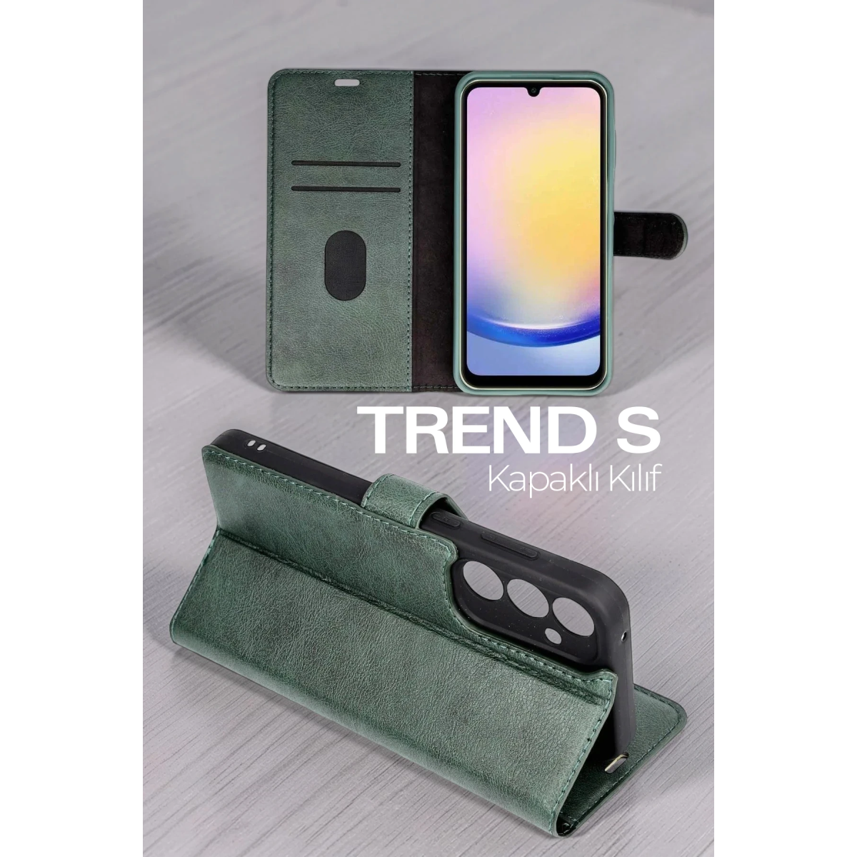 Samsung Galaxy A37 5G Trend S Plus Kapaklı Kılıf - Kırmızı