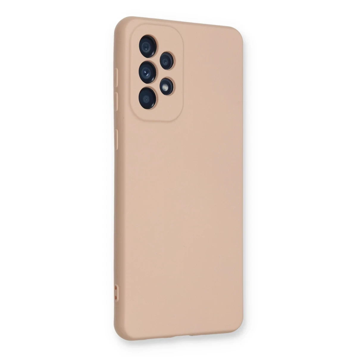 Samsung Galaxy A53 5G Kılıf Nano içi Kadife Silikon - Pudra