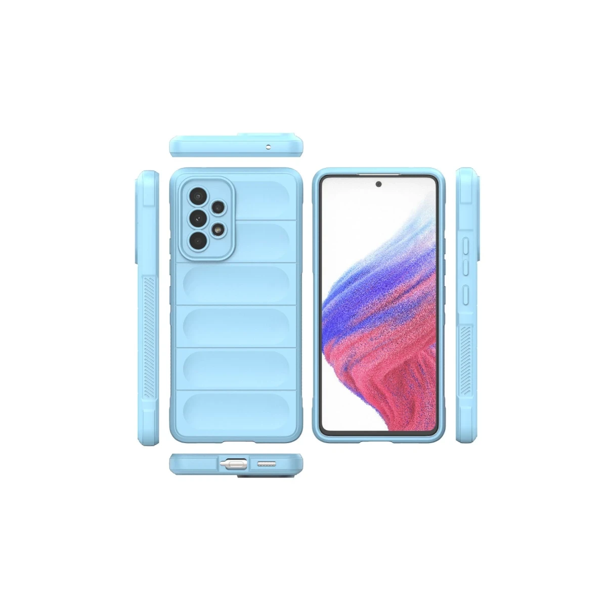 Samsung Galaxy A53 5G Kılıf Optimum Silikon - Sky Blue