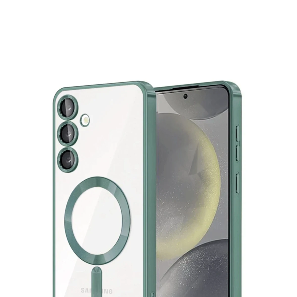 Samsung Galaxy A54 5G Kross Magneticsafe Kapak - Koyu Yeşil