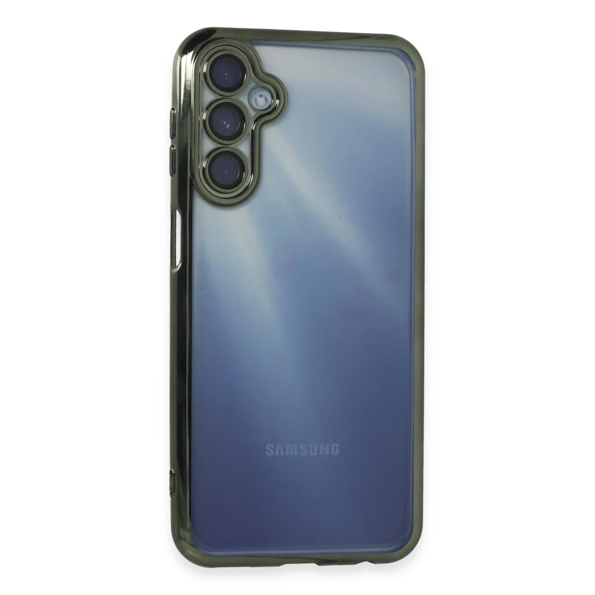 Samsung Galaxy A55 5G Kılıf Razer Lensli Silikon - Yeşil