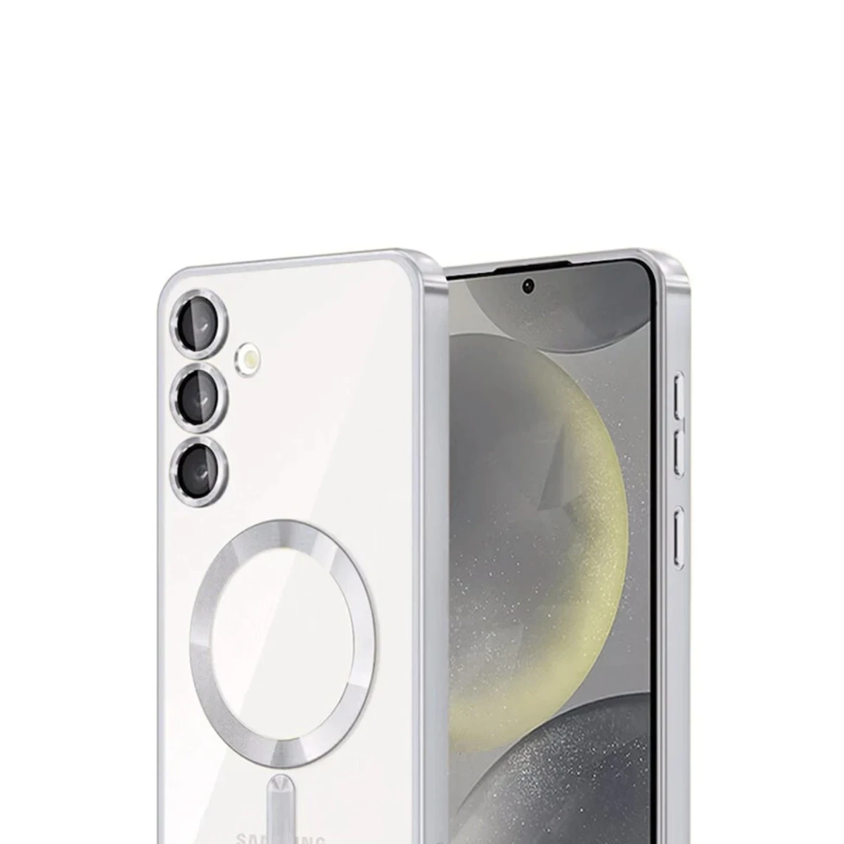 Samsung Galaxy A55 5G Kross Magneticsafe Kapak - Gümüş