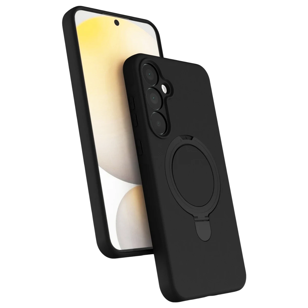 Samsung Galaxy A55 5G Regal Magsafe Standlı Kapak - Siyah