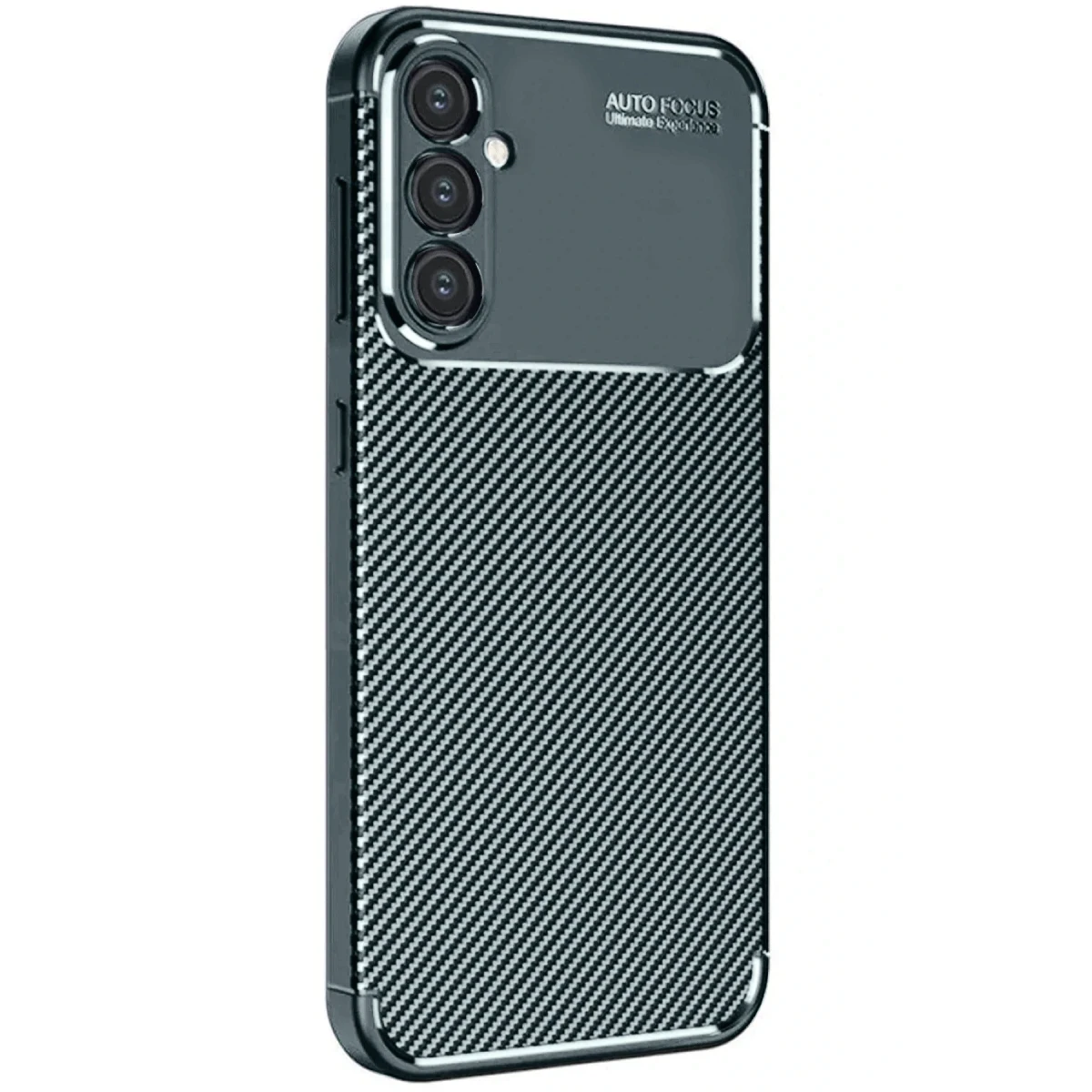Samsung Galaxy A56 Kılıf Auto Focus Karbon Kapak - Koyu Yeşil