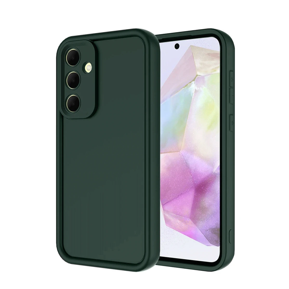 Samsung Galaxy A56 Kılıf Viera Silikon - Koyu Yeşil