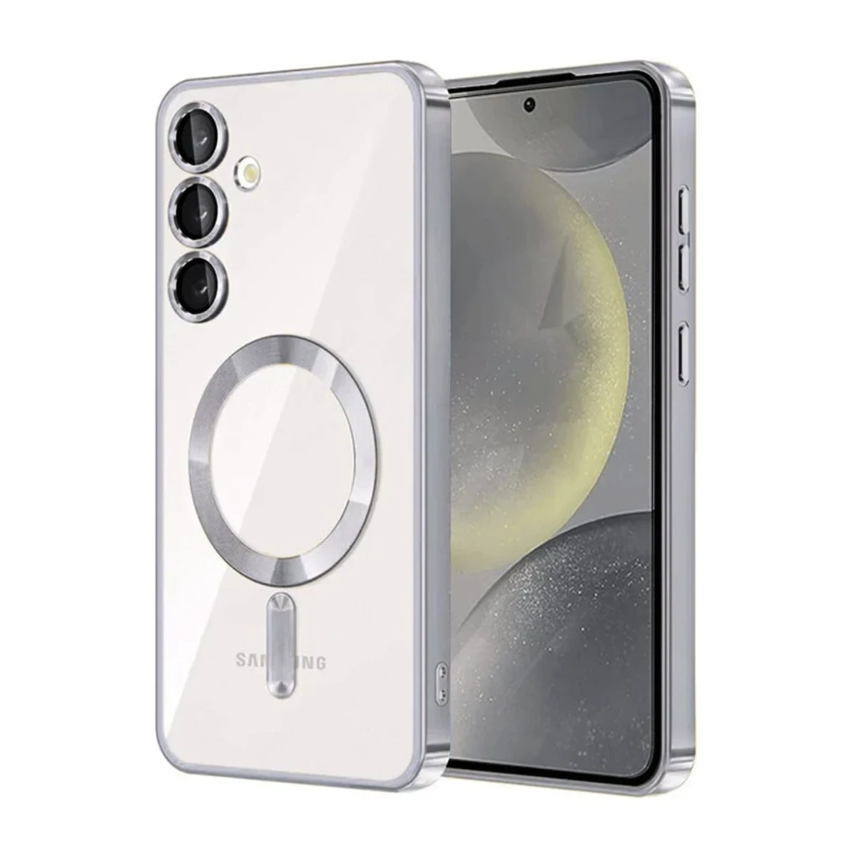 Samsung Galaxy A56 Kross Magneticsafe Kapak - Gümüş