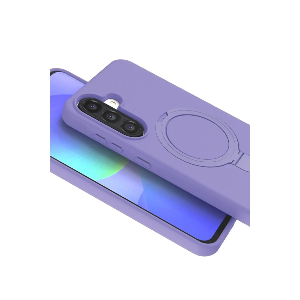 Samsung Galaxy A56 Regal Magsafe Standlı Kapak - Lila