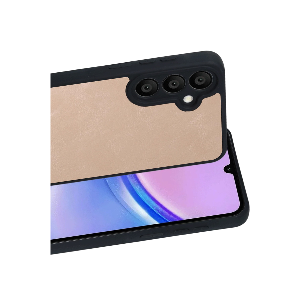 Samsung Galaxy A57 5G Aras Deri Kapak - Pudra