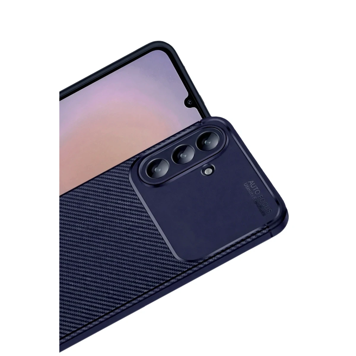 Samsung Galaxy A57 5G Auto Focus Karbon Kapak - Lacivert