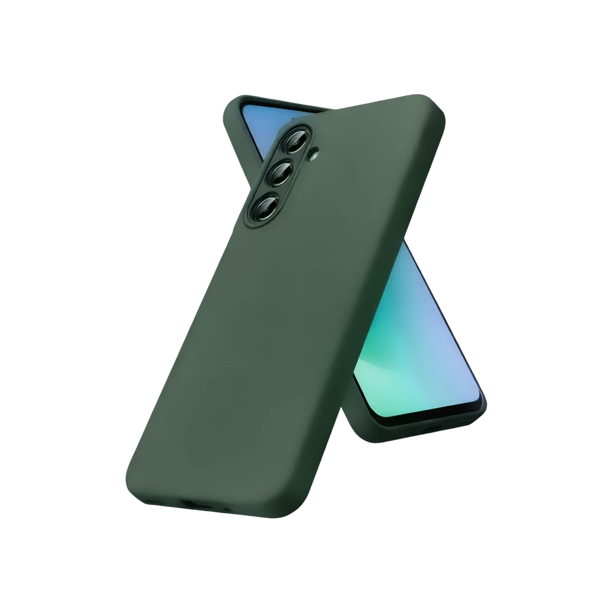 Samsung Galaxy A57 5G First Silikon - Koyu Yeşil