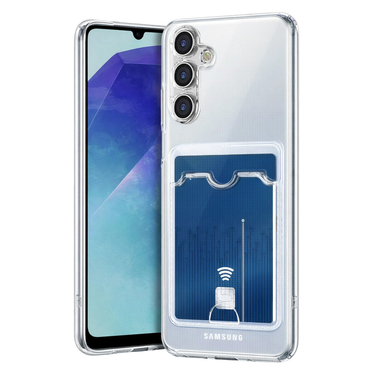 Samsung Galaxy A57 5G Kart Şeffaf Silikon - Şeffaf