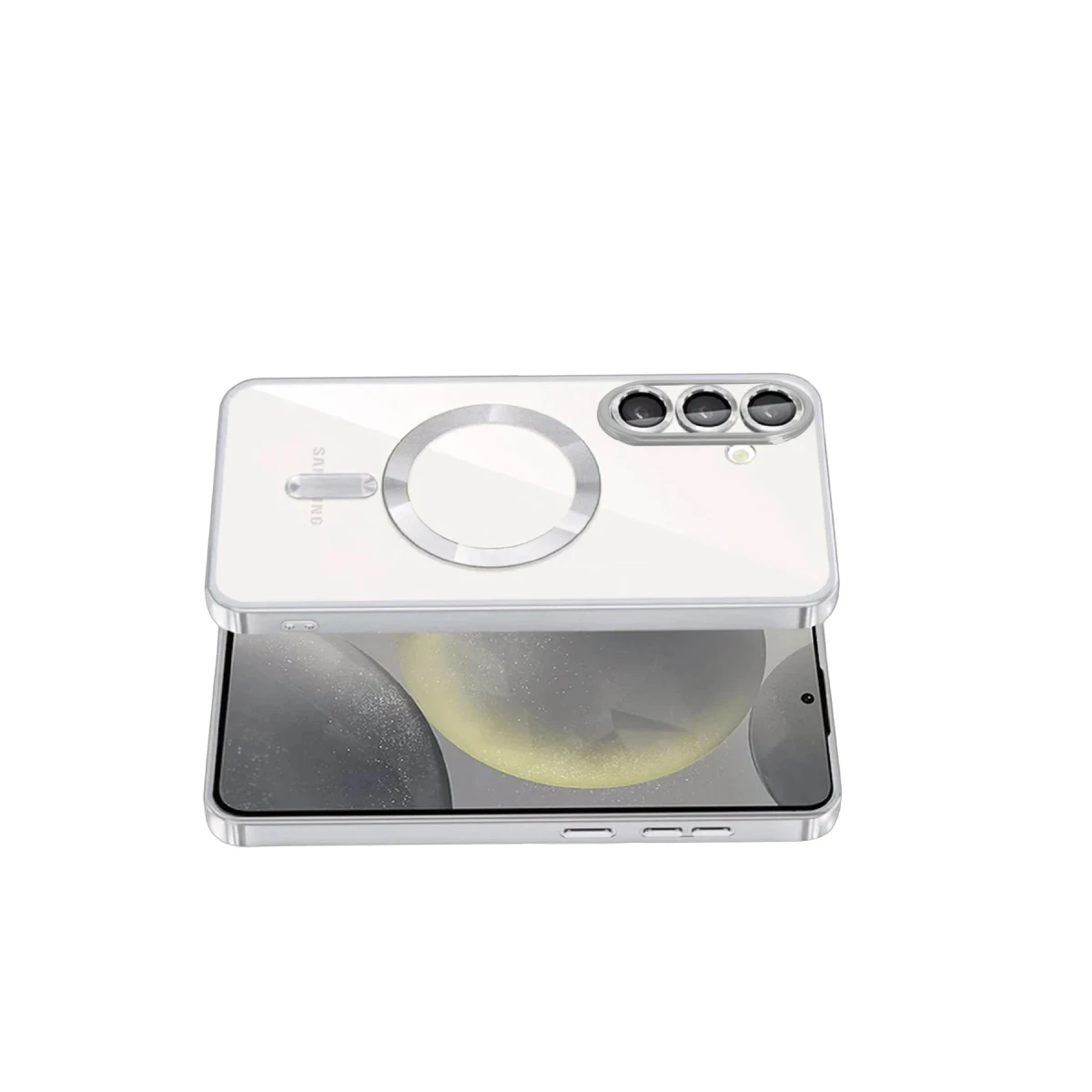 Samsung Galaxy A57 5G Kross Magneticsafe Kapak - Gümüş
