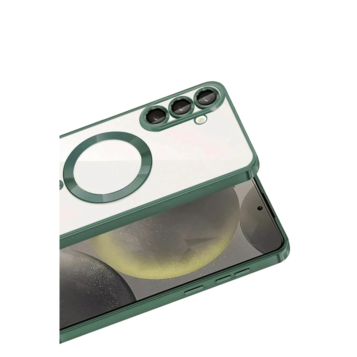 Samsung Galaxy A57 5G Kross Magneticsafe Kapak - Koyu Yeşil