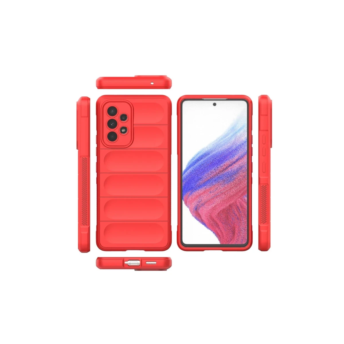 Samsung Galaxy A73 5G Kılıf Optimum Silikon - Kırmızı