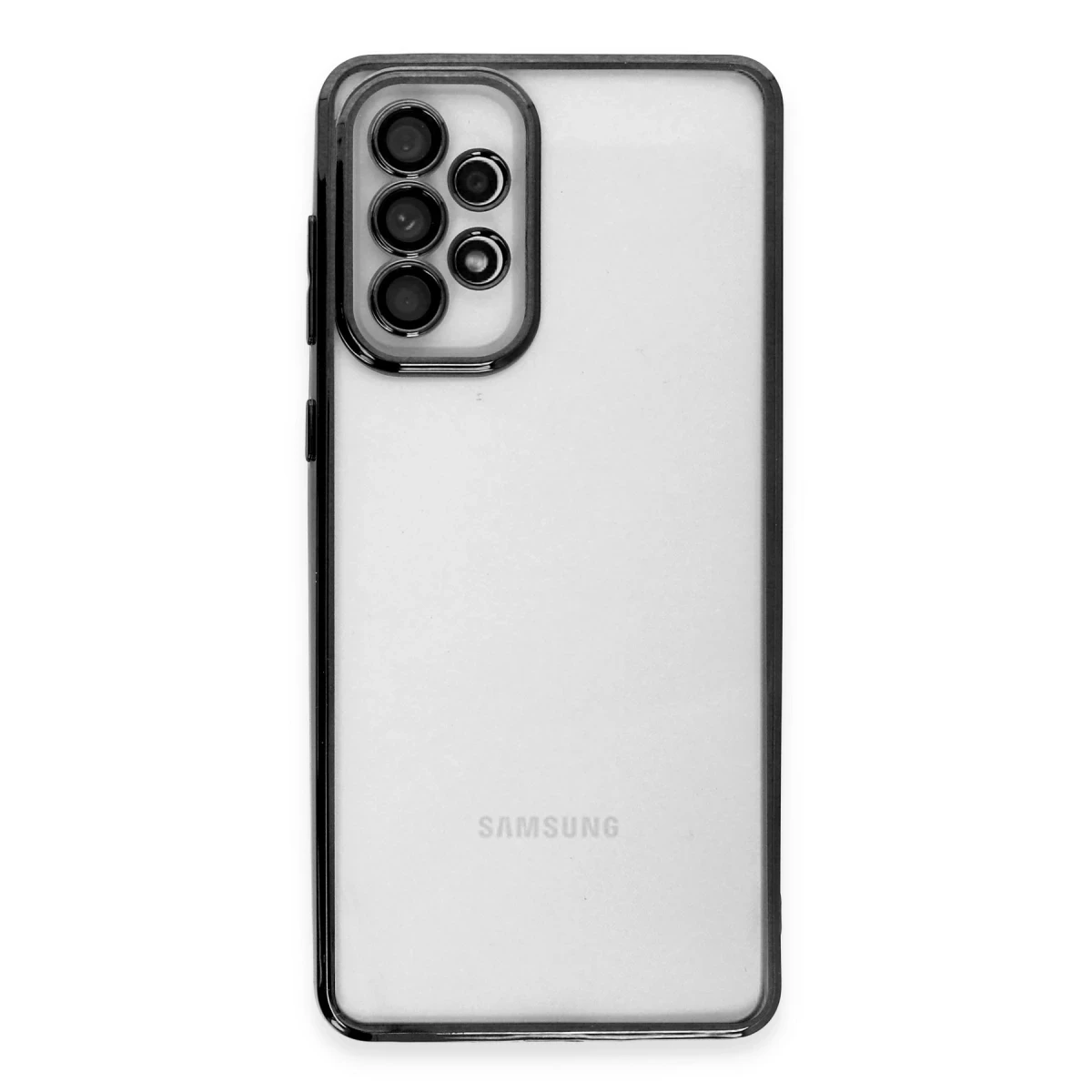 Samsung Galaxy A73 5G Kılıf Razer Lensli Silikon - Siyah