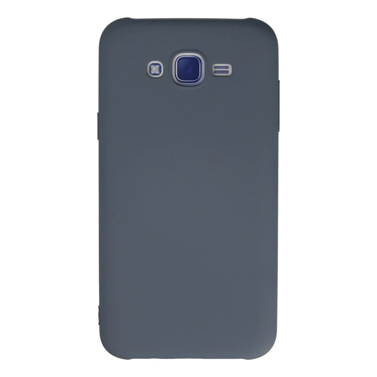 Samsung Galaxy J7 Kılıf Nano içi Kadife Silikon - Gri