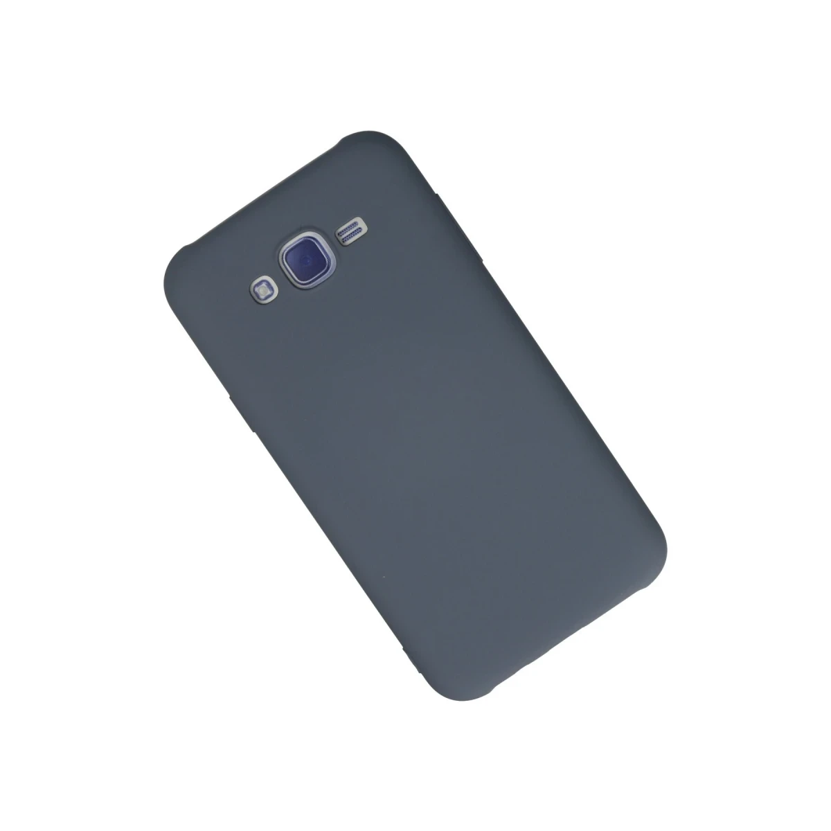Samsung Galaxy J7 Kılıf Nano içi Kadife Silikon - Gri