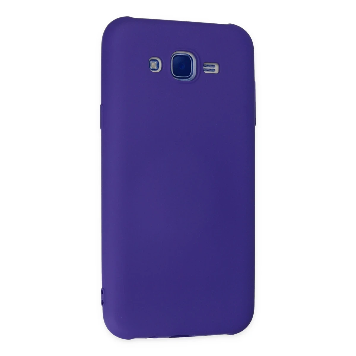 Samsung Galaxy J7 Kılıf Nano içi Kadife Silikon - Mor