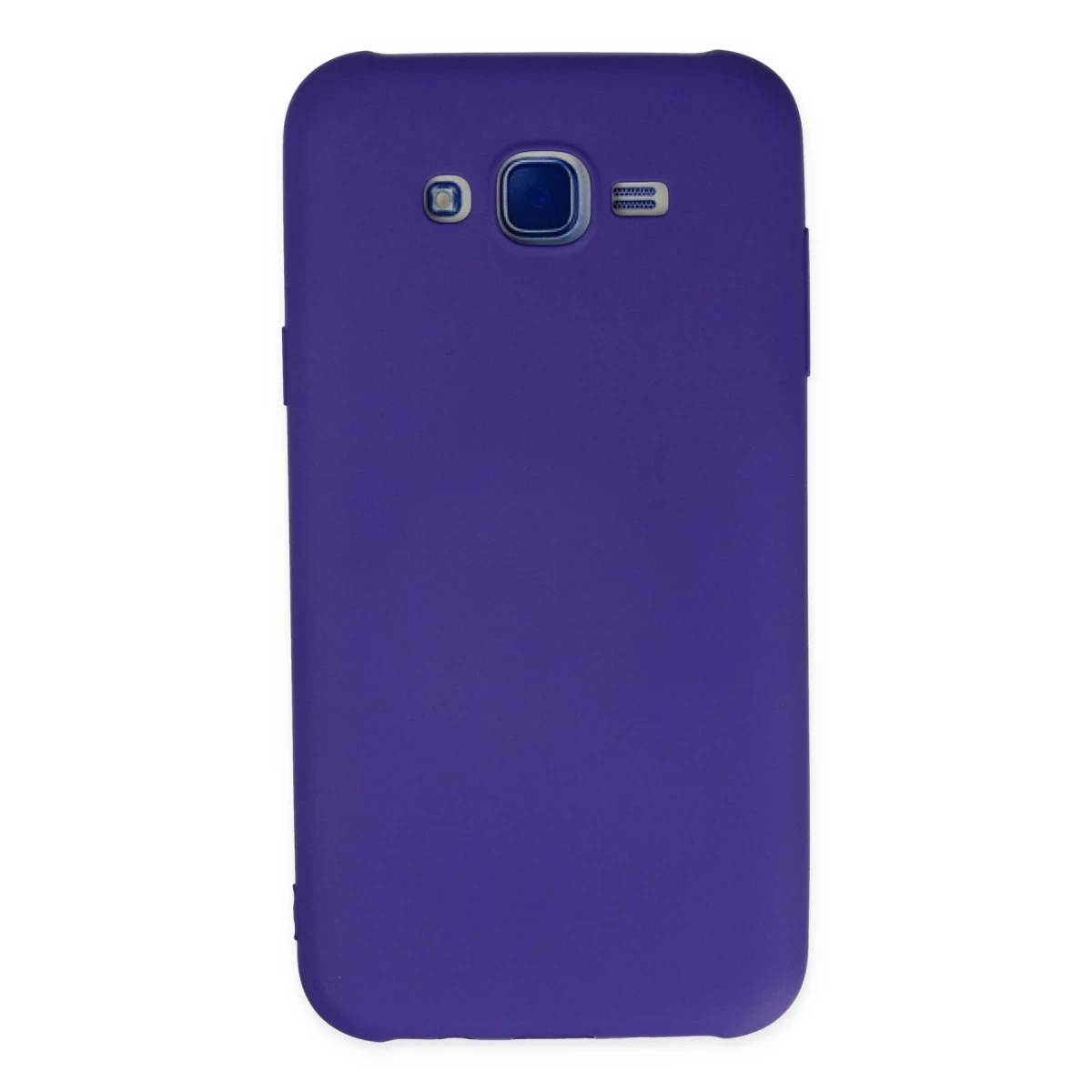 Samsung Galaxy J7 Kılıf Nano içi Kadife Silikon - Mor