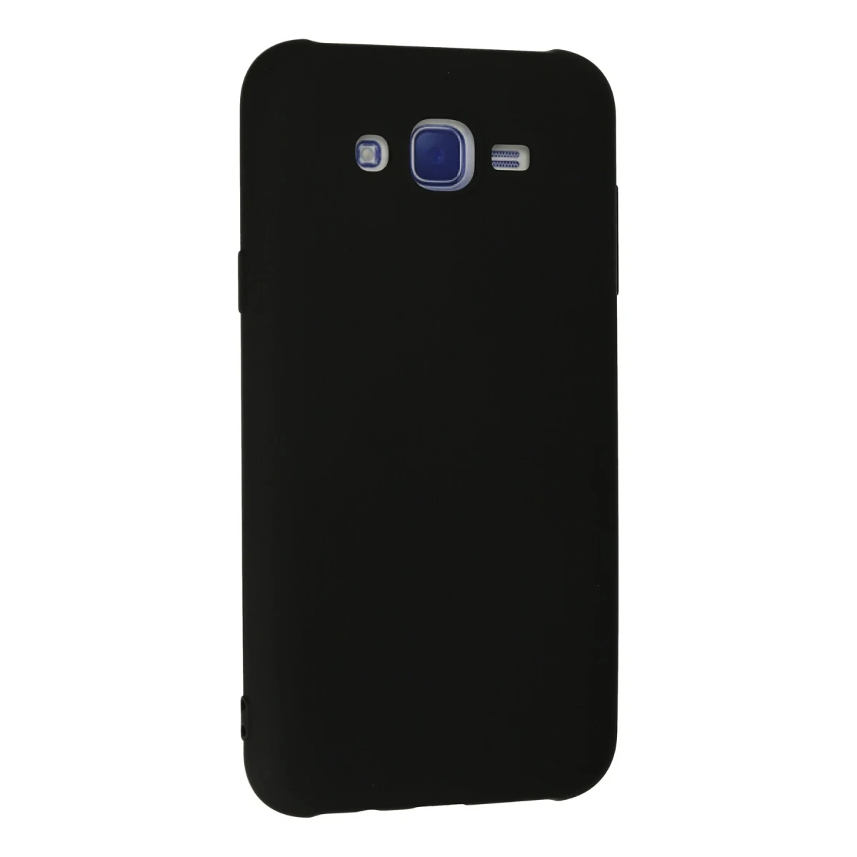Samsung Galaxy J7 Kılıf Nano içi Kadife Silikon - Siyah