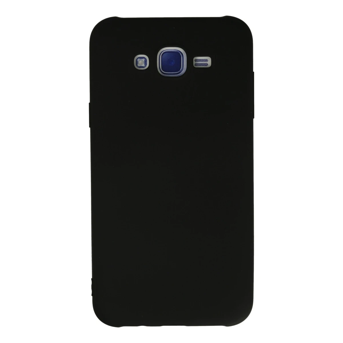 Samsung Galaxy J7 Kılıf Nano içi Kadife Silikon - Siyah