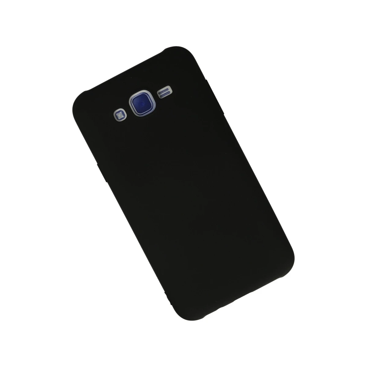 Samsung Galaxy J7 Kılıf Nano içi Kadife Silikon - Siyah