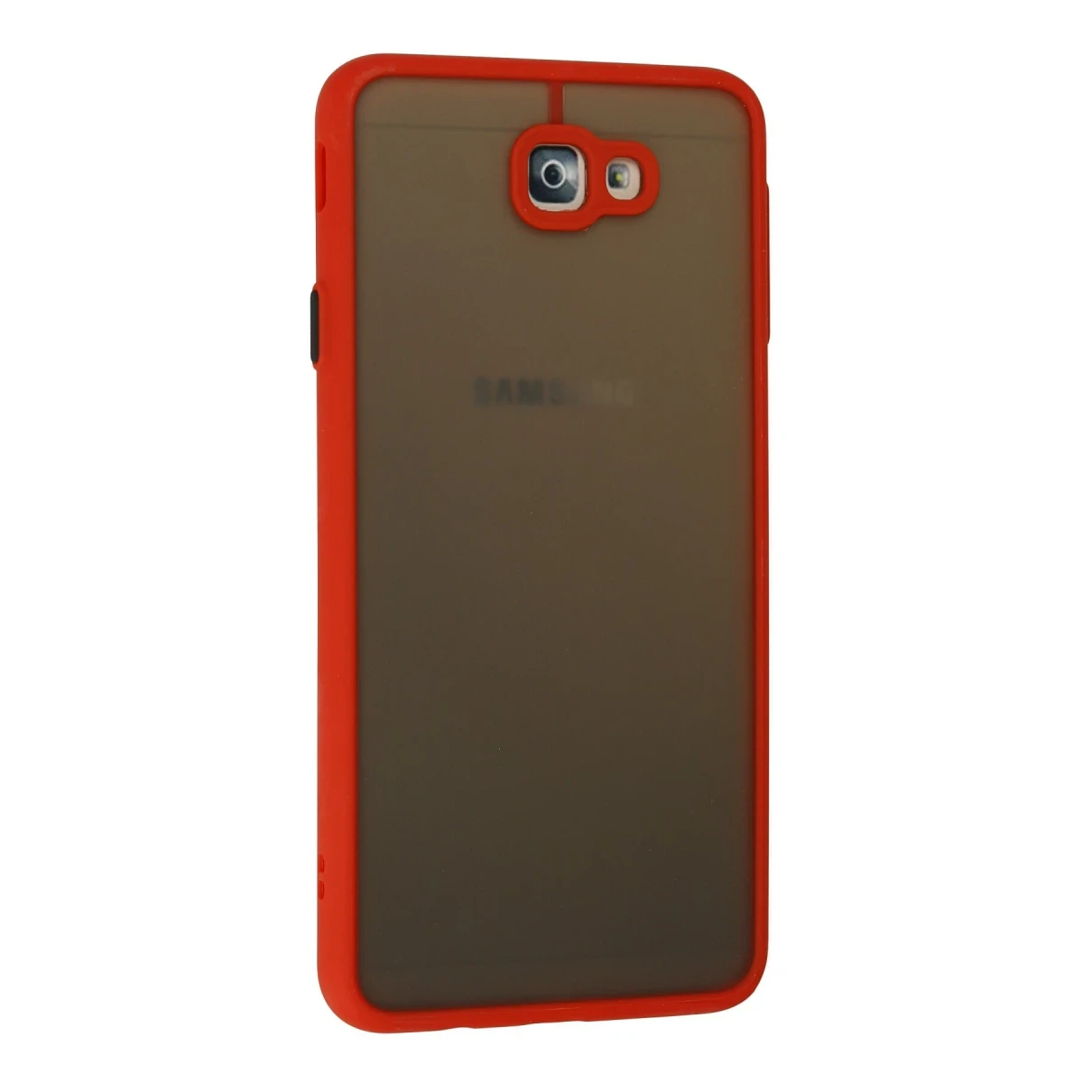 Samsung Galaxy J7 Prime Kılıf Montreal Silikon Kapak - Kırmızı
