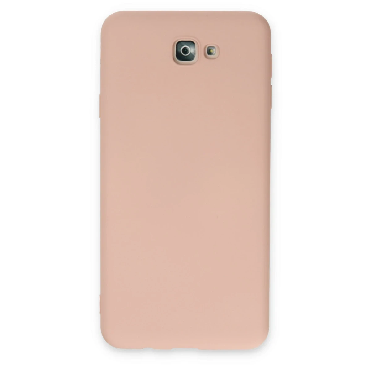 Samsung Galaxy J7 Prime Kılıf Nano içi Kadife Silikon - Pudra
