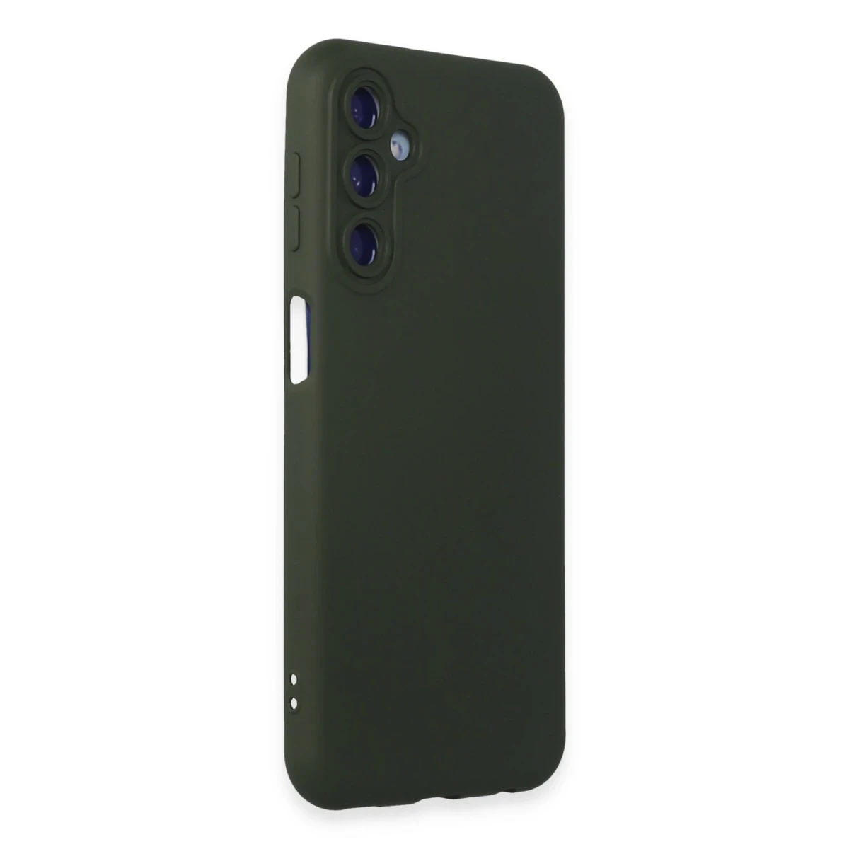 Samsung Galaxy M14 5G Kılıf Nano içi Kadife Silikon - Koyu Yeşil