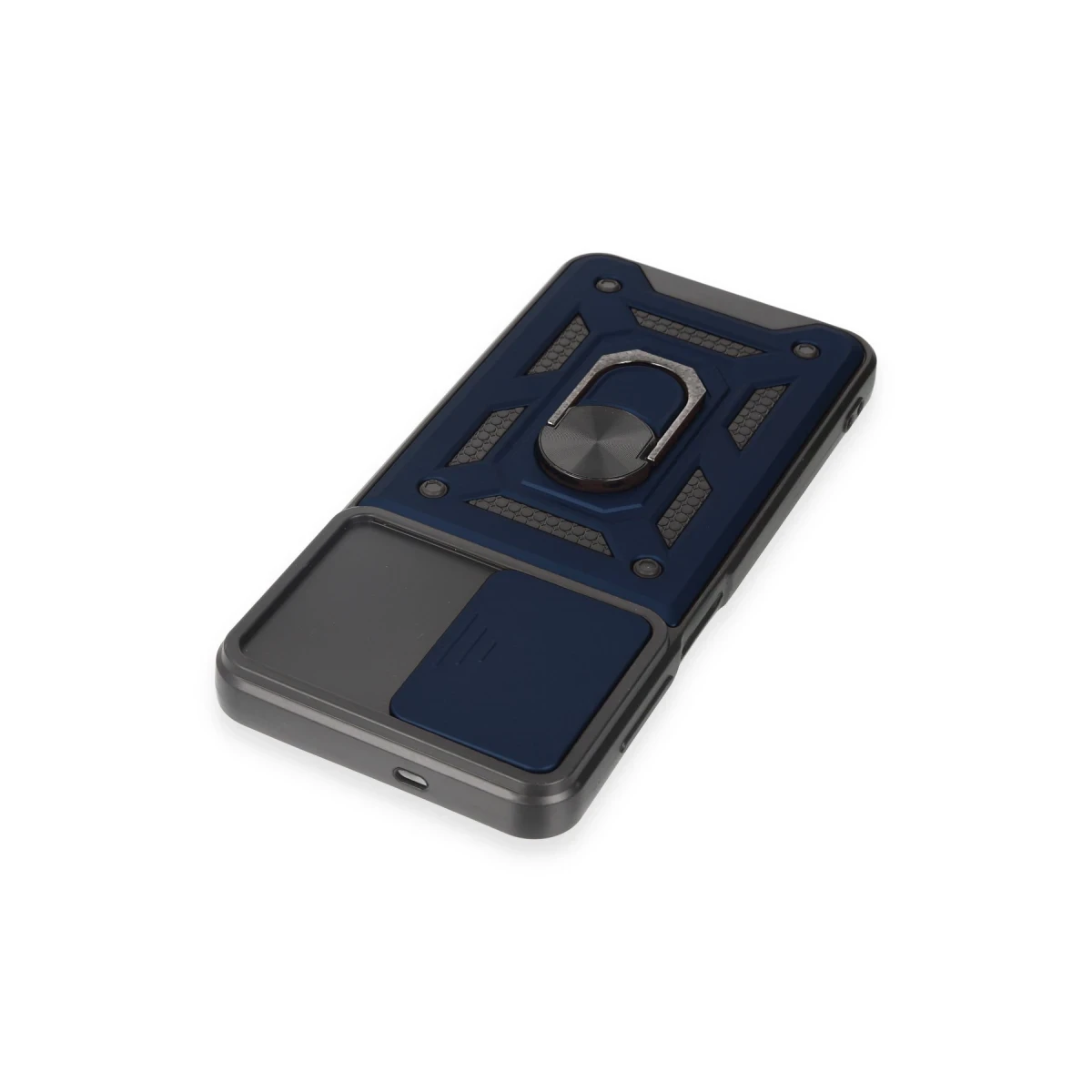 Samsung Galaxy M14 5G Kılıf Pars Lens Yüzüklü Silikon - Lacivert
