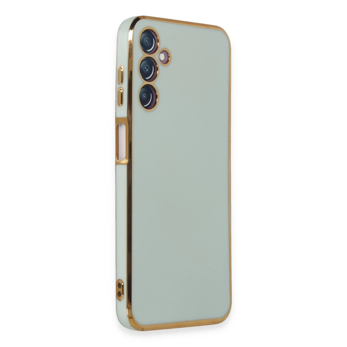 Samsung Galaxy M14 5G Kılıf Volet Silikon - Açık Yeşil