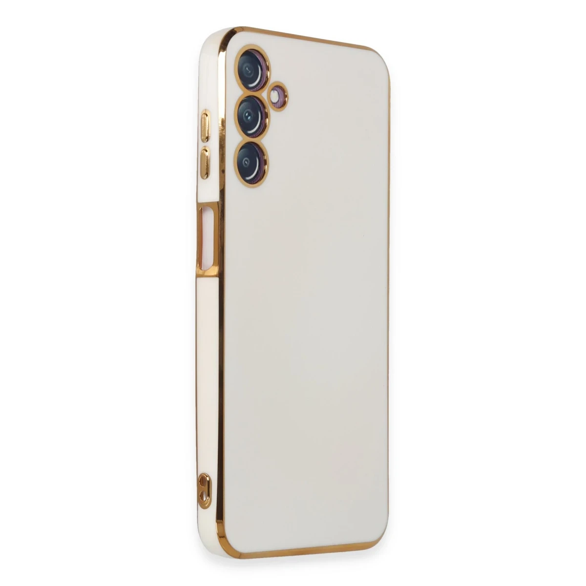 Samsung Galaxy M14 5G Kılıf Volet Silikon - Beyaz