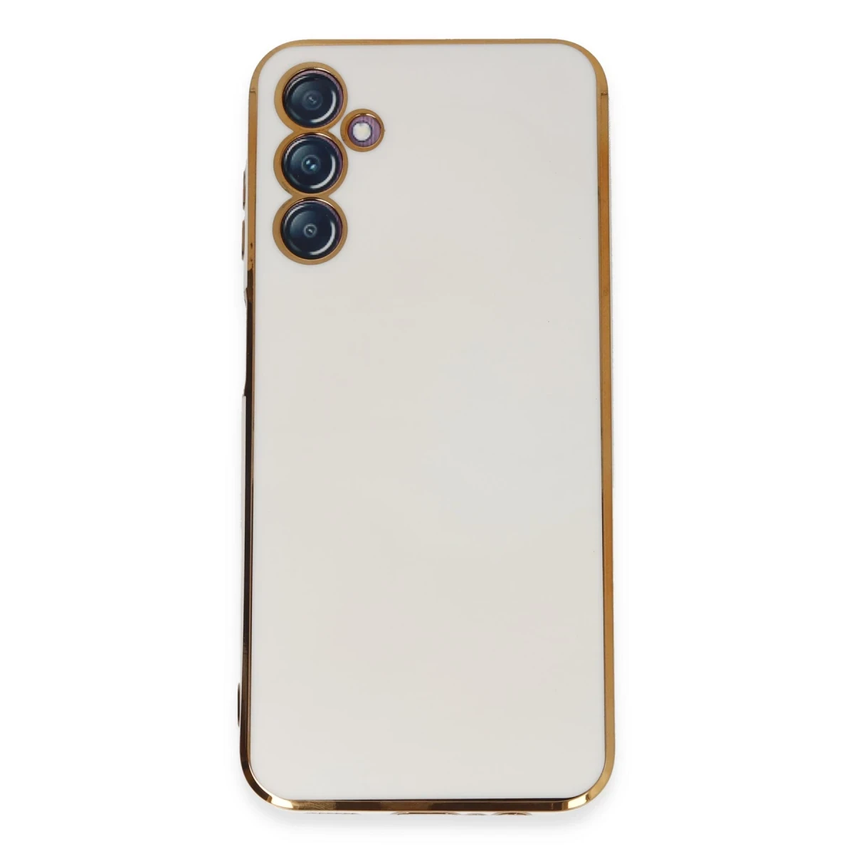 Samsung Galaxy M14 5G Kılıf Volet Silikon - Beyaz