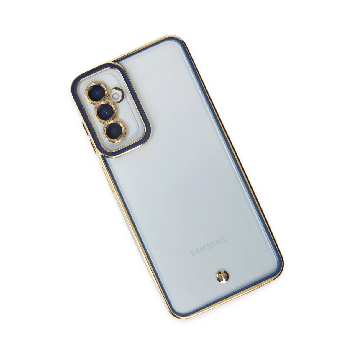 Samsung Galaxy M23 Kılıf Liva Lens Silikon - Mavi
