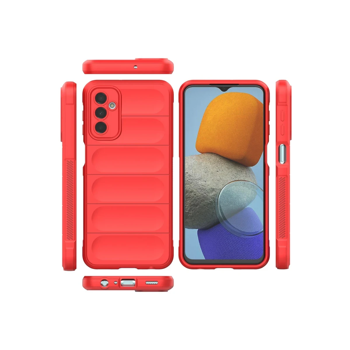 Samsung Galaxy M23 Kılıf Optimum Silikon - Kırmızı