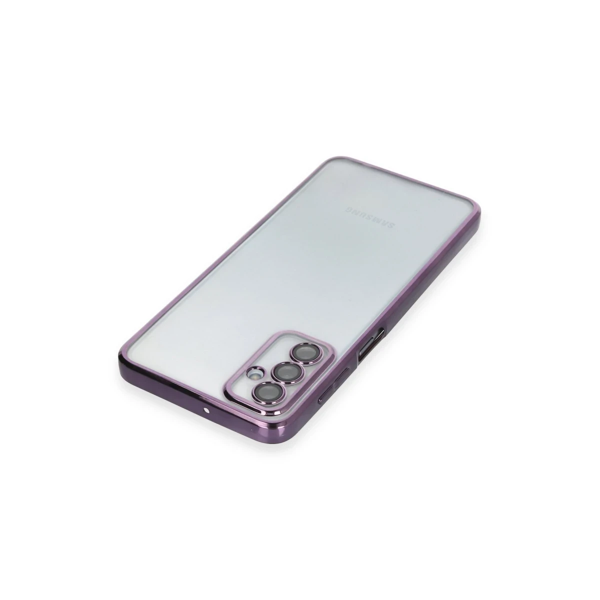 Samsung Galaxy M23 Kılıf Razer Lensli Silikon - Mor