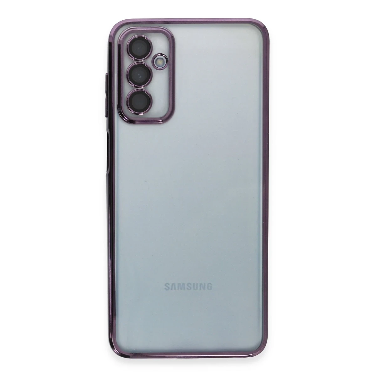 Samsung Galaxy M23 Kılıf Razer Lensli Silikon - Mor
