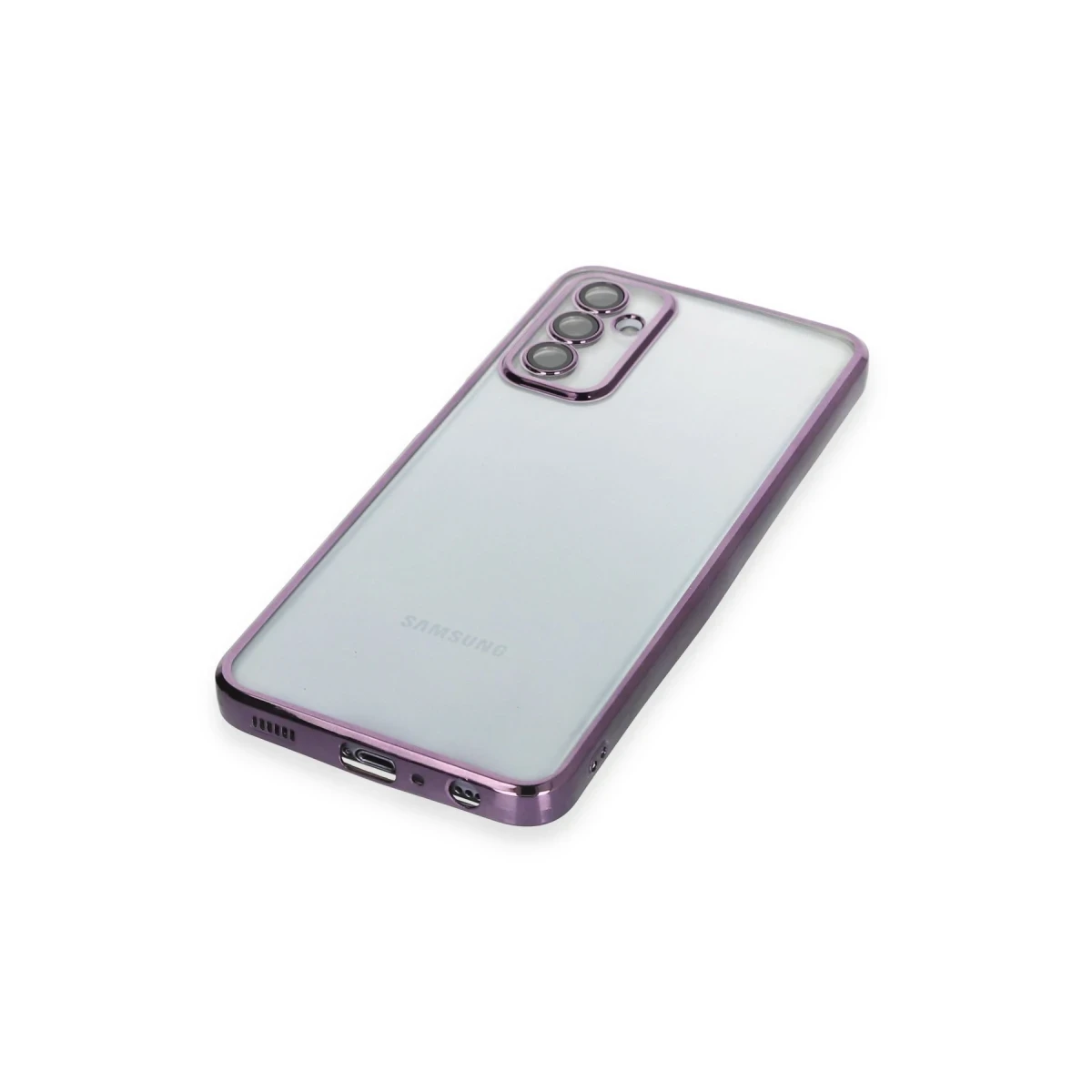 Samsung Galaxy M23 Kılıf Razer Lensli Silikon - Mor