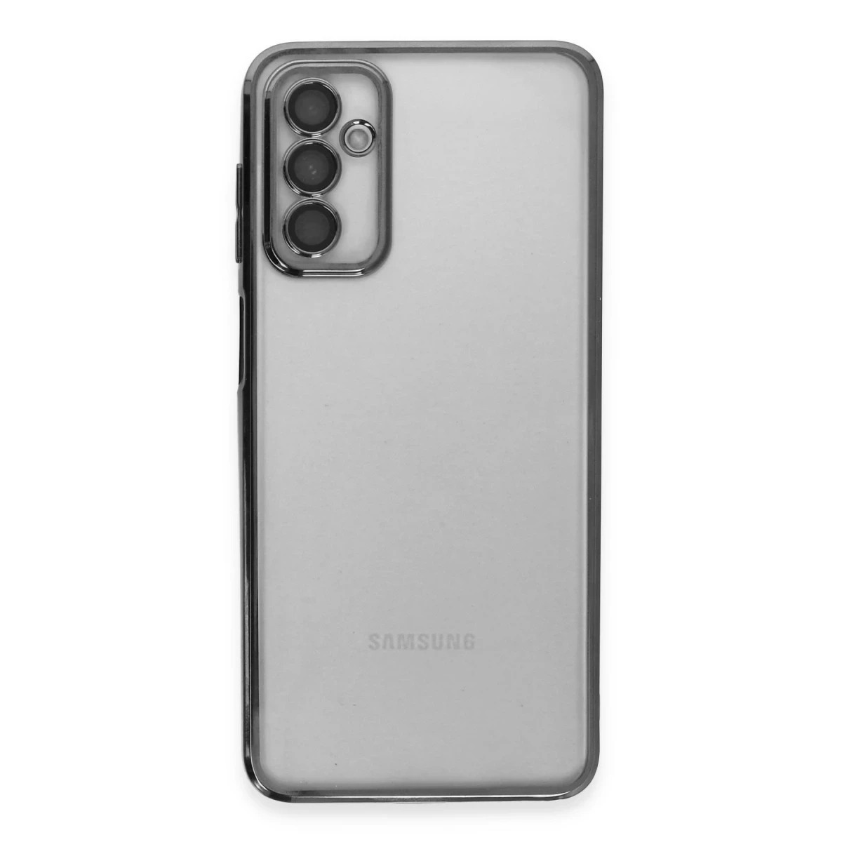 Samsung Galaxy M23 Kılıf Razer Lensli Silikon - Siyah