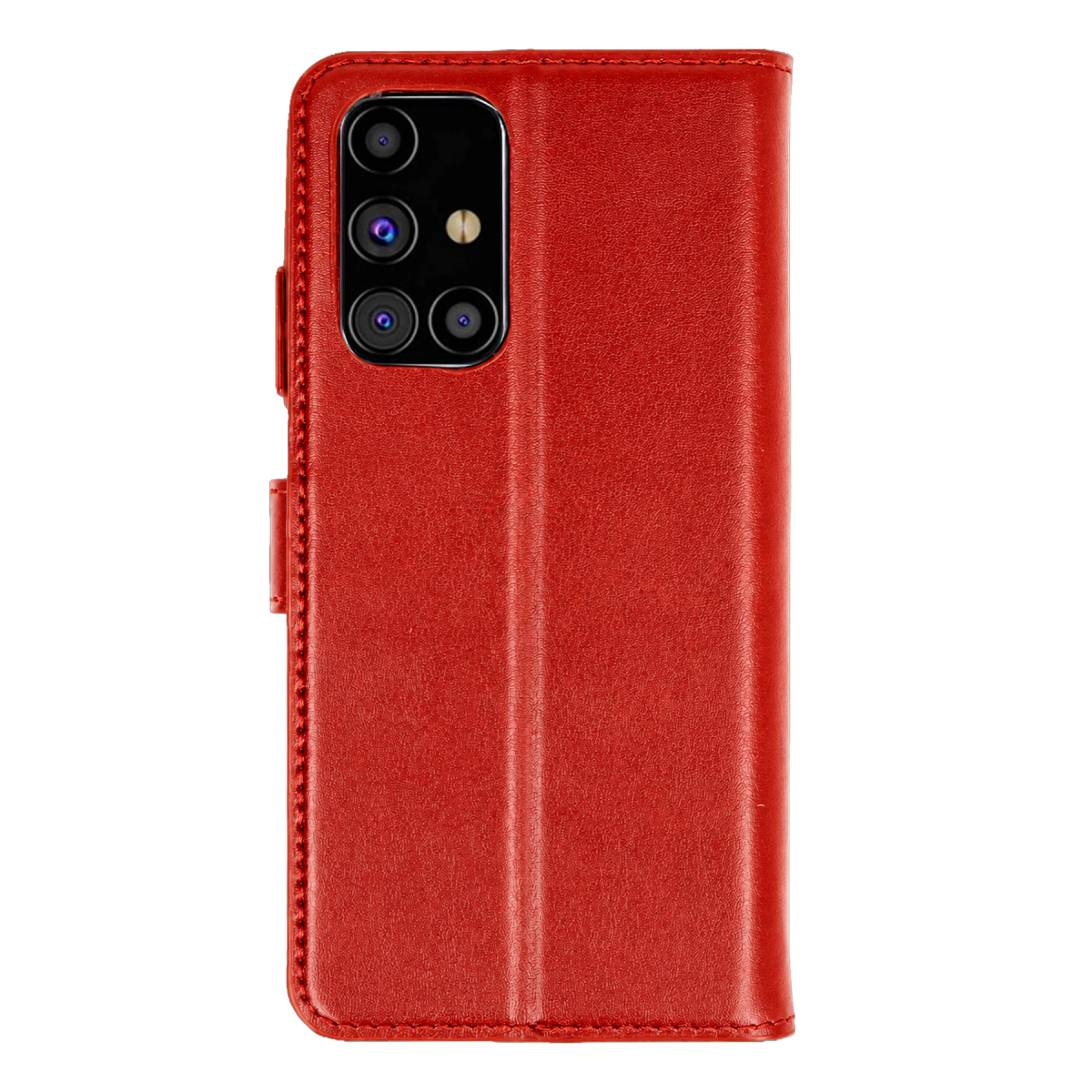 Samsung Galaxy M31S Kılıf Trend S Plus Kapaklı Kılıf - Kırmızı