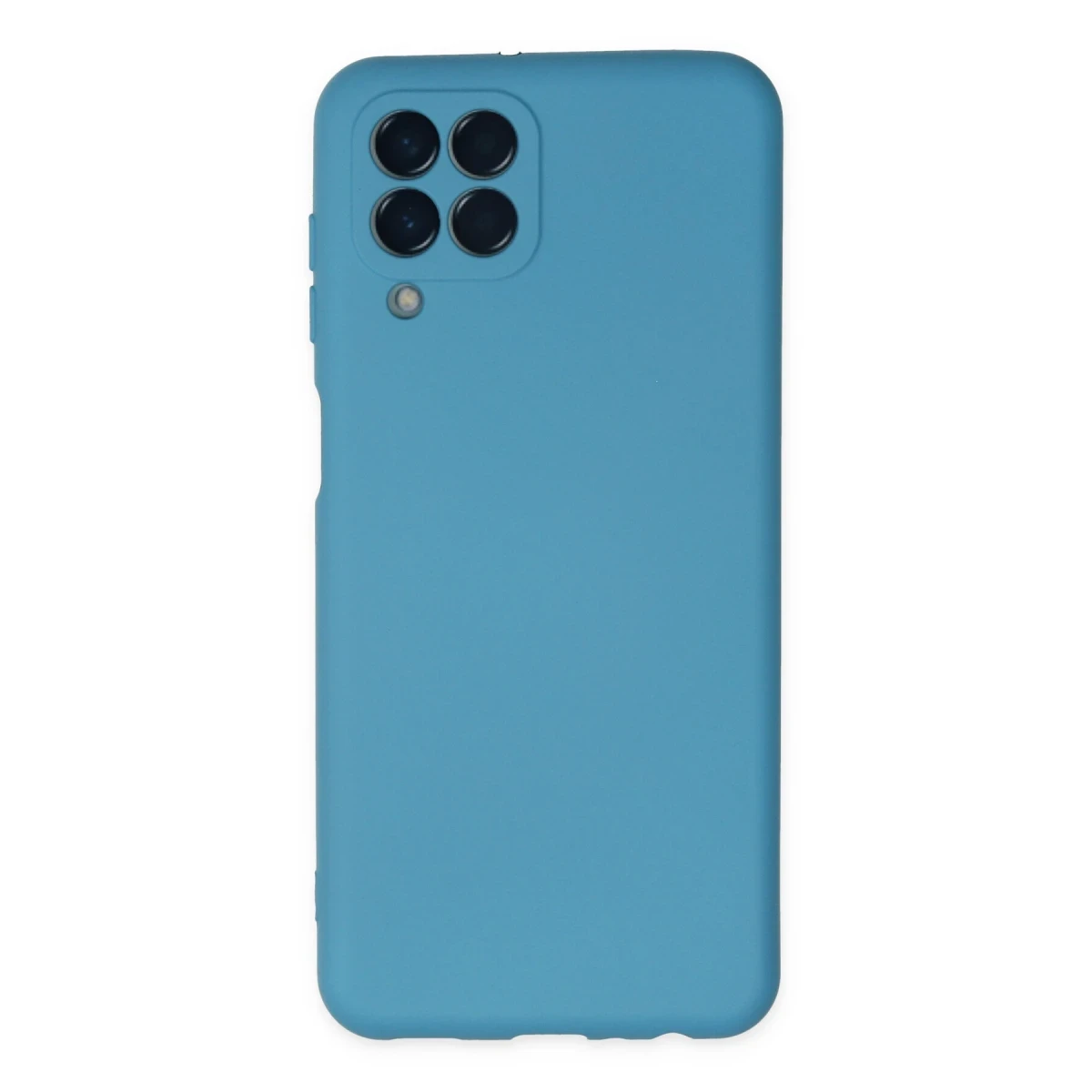 Samsung Galaxy M33 Kılıf Nano içi Kadife Silikon - Mavi