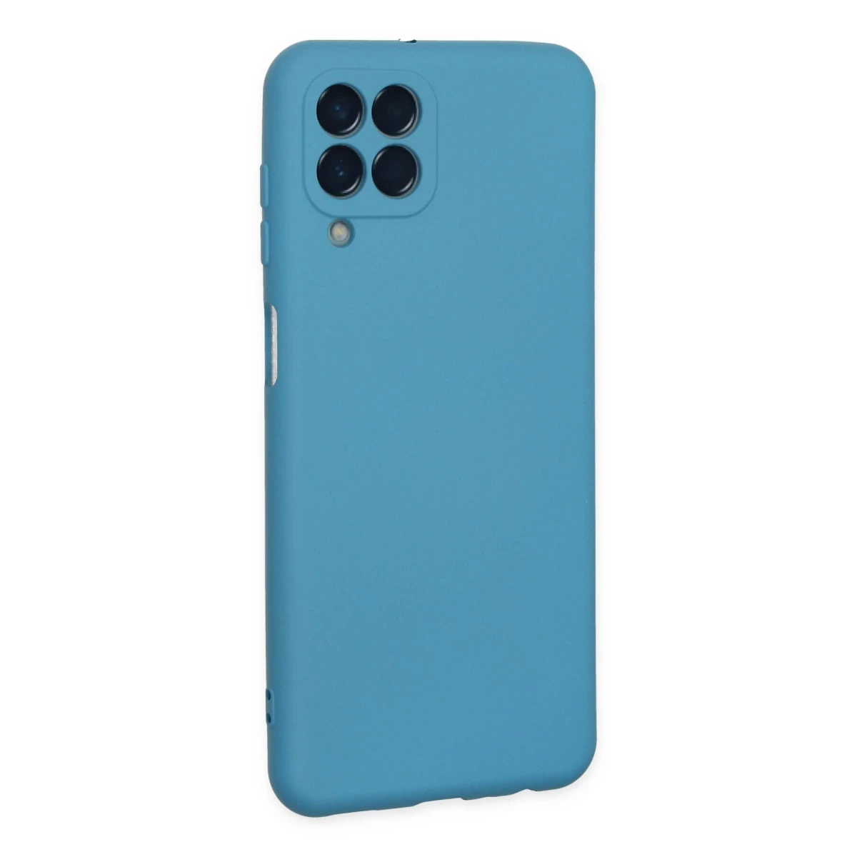 Samsung Galaxy M33 Kılıf Nano içi Kadife Silikon - Mavi