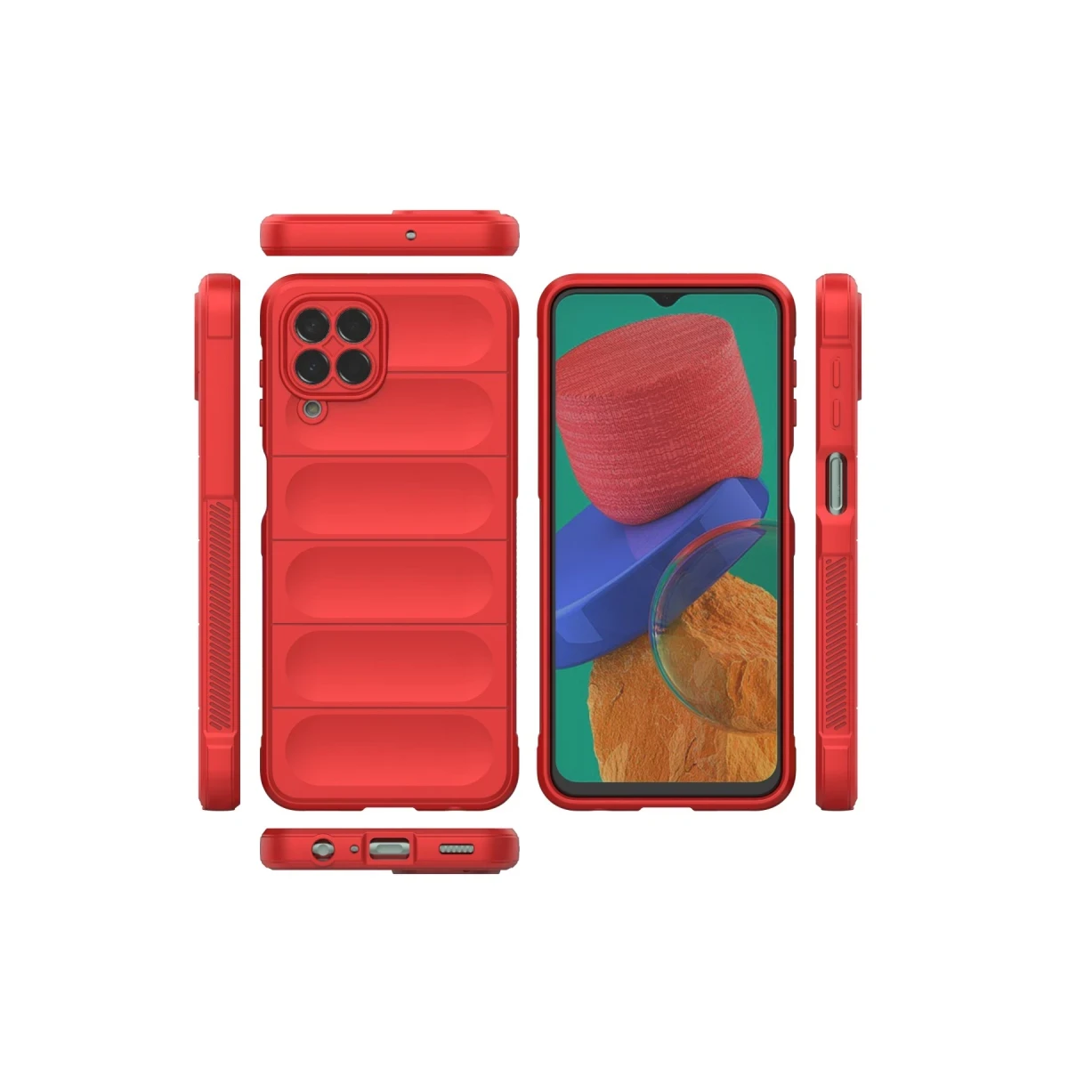 Samsung Galaxy M33 Kılıf Optimum Silikon - Kırmızı