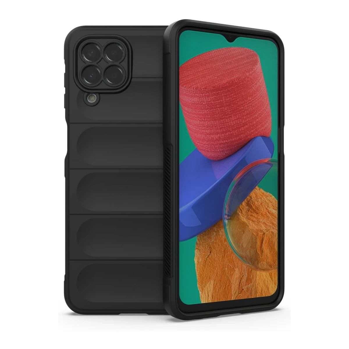 Samsung Galaxy M33 Kılıf Optimum Silikon - Siyah