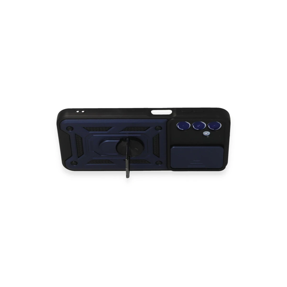 Samsung Galaxy M34 5G Kılıf Pars Lens Yüzüklü Silikon - Lacivert