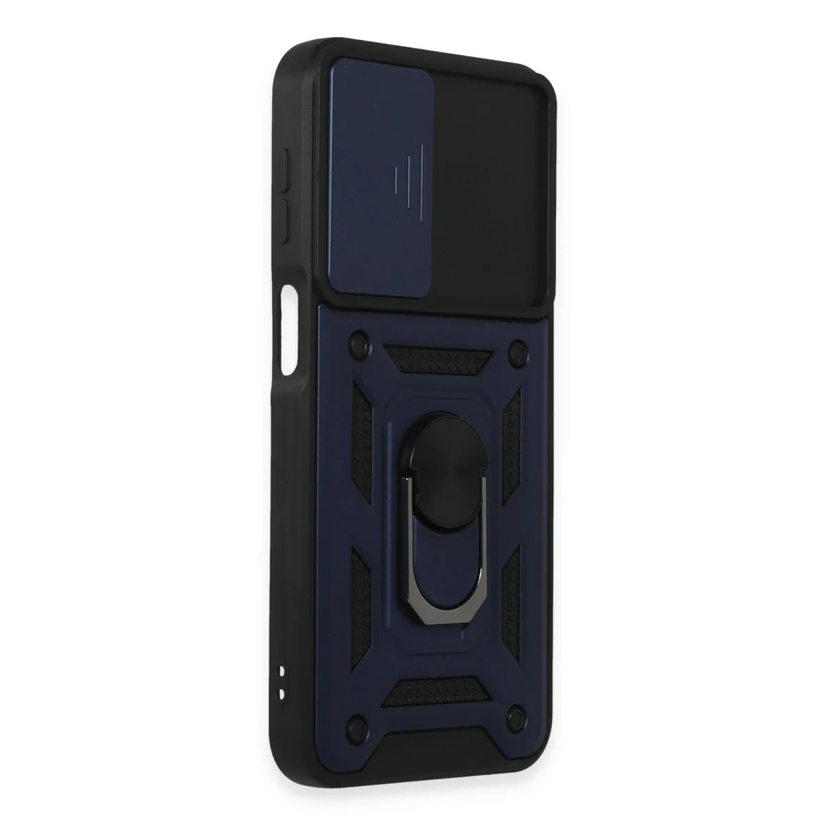 Samsung Galaxy M34 5G Kılıf Pars Lens Yüzüklü Silikon - Lacivert
