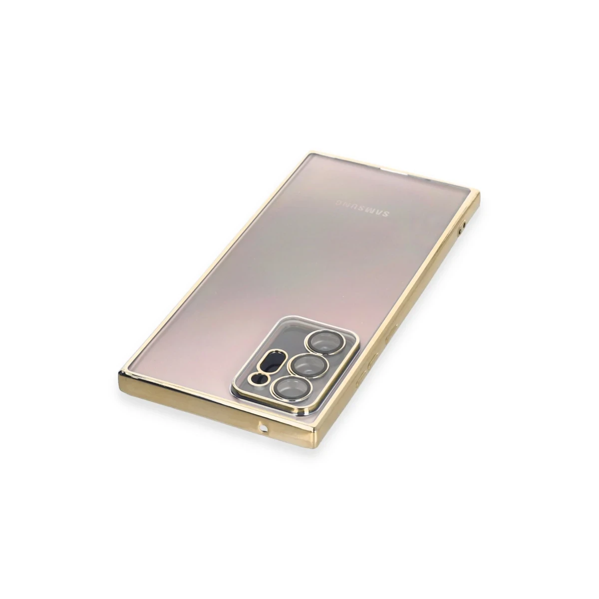 Samsung Galaxy Note 20 Ultra Kılıf Razer Lensli Silikon - Gold