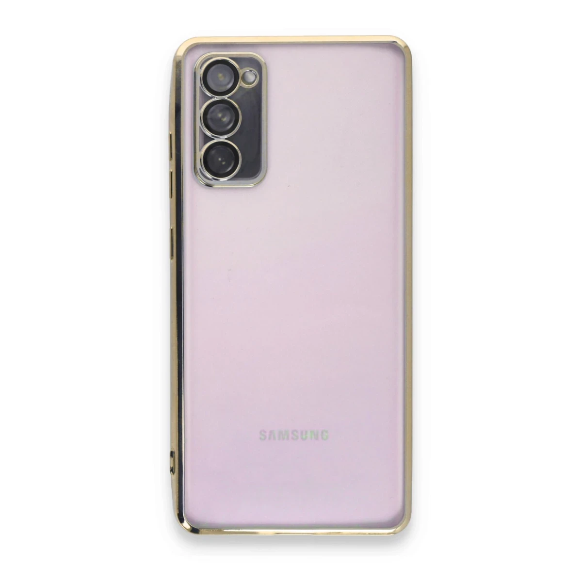 Samsung Galaxy S20 FE Kılıf Razer Lensli Silikon - Gold