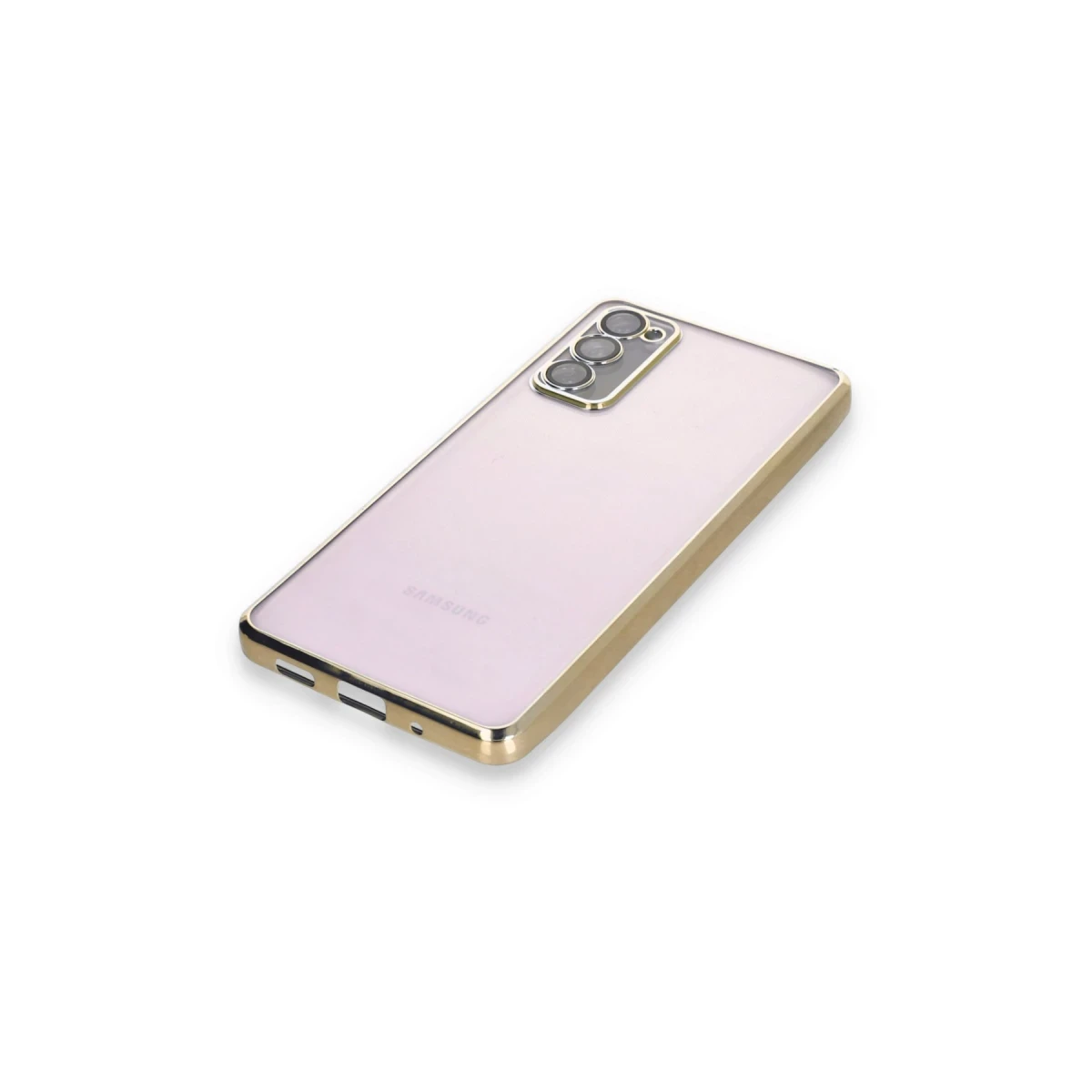 Samsung Galaxy S20 FE Kılıf Razer Lensli Silikon - Gold