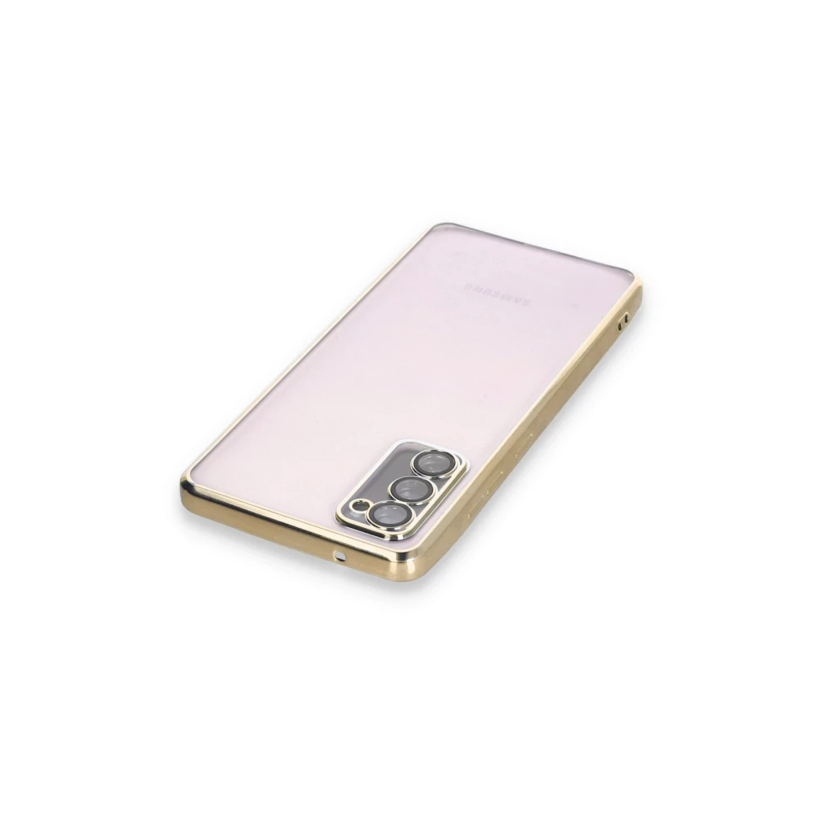 Samsung Galaxy S20 FE Kılıf Razer Lensli Silikon - Gold